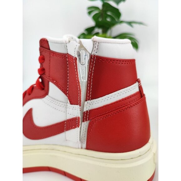 Nike Women’s Air Jordan 1 Elevate High Red/White Leather Shoes Size 10 US - Picture 8 of 9